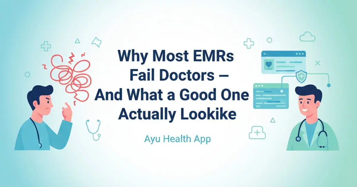 EMRs Failing Doctors? What a Good System Looks Like