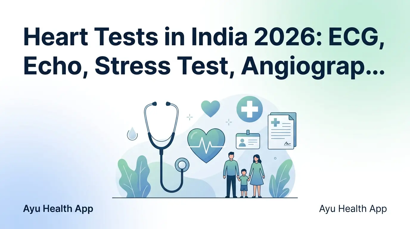 Heart Tests in India 2026: ECG, Echo, Stress Test, Angiography — Costs & When Needed