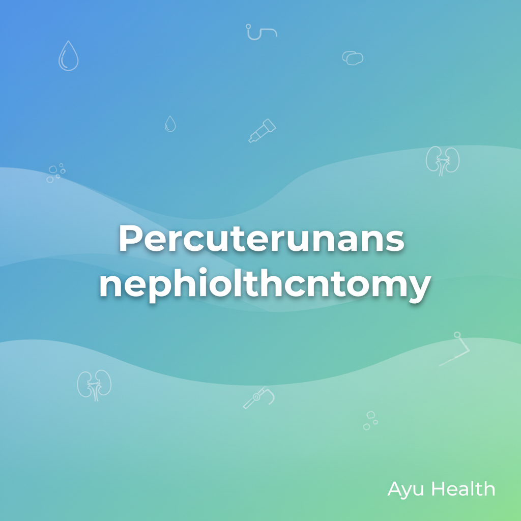 Percutaneous Nephrolithotomy (PCNL) - Kidney Stone Removal thumbnail